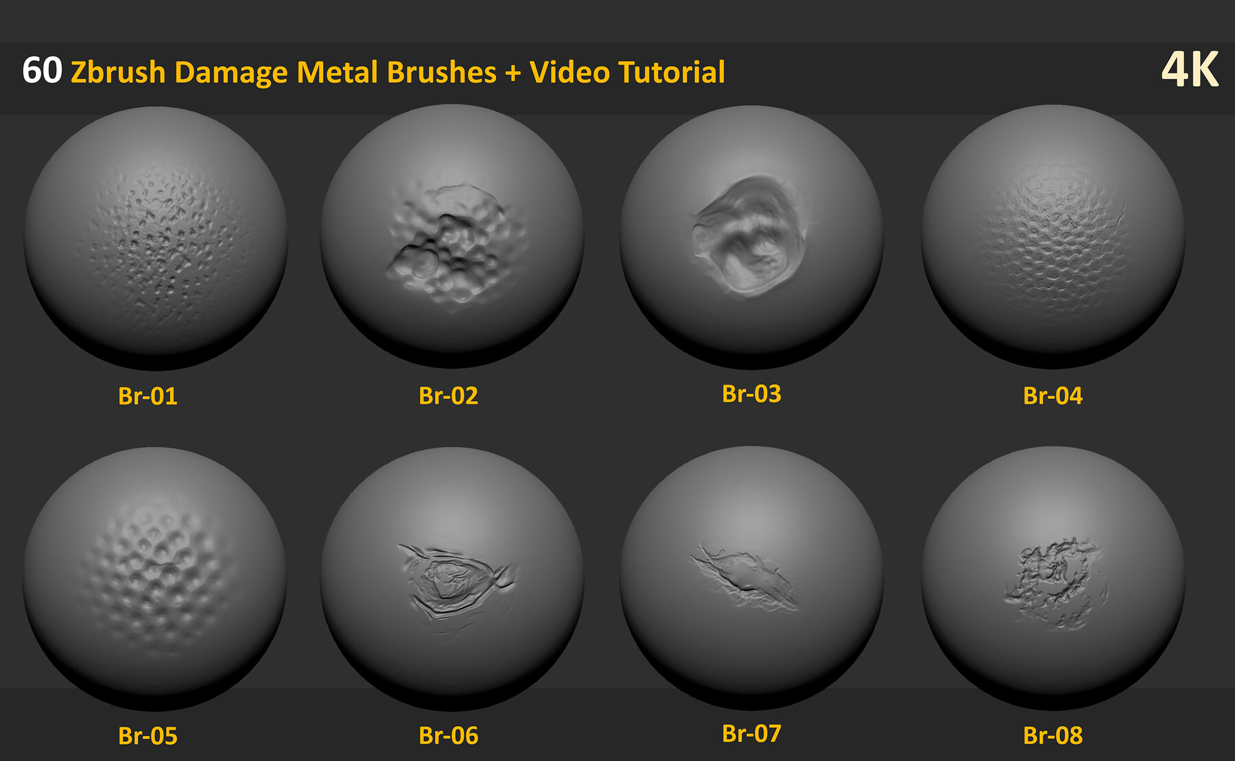 metal scratches zbrush