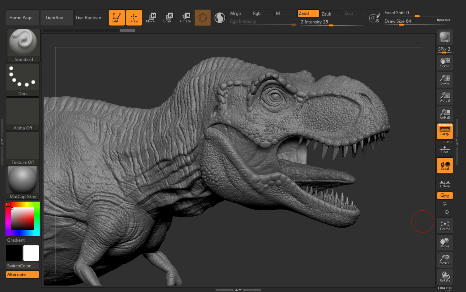 ArtStation - T-Rex Base Mesh | Game Assets