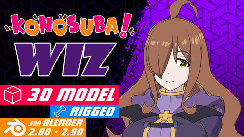 Wiz - Konosuba anime Model 3D