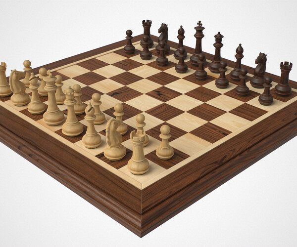 ArtStation - Low poly 3D Chessboard Game assets