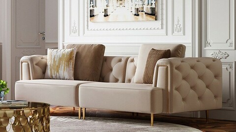 Prague luxury velvet sofa