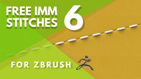 6 Free IMM stitch brushes for ZBrush