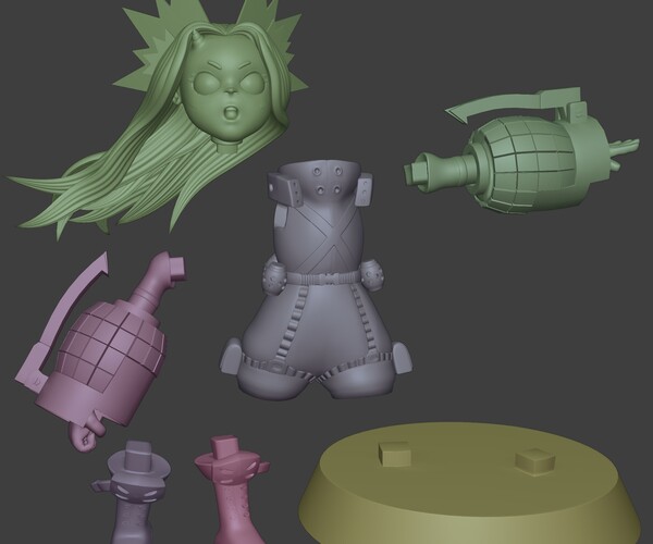 ArtStation - Eri-chan with the Bakugou costume for 3D Print | Resources