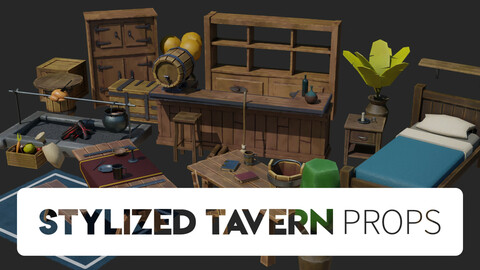 Stylized Tavern Props