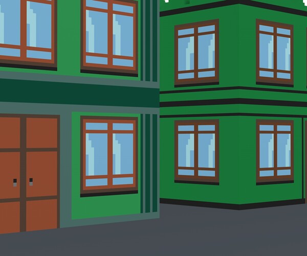 ArtStation - Two buildings | Resources