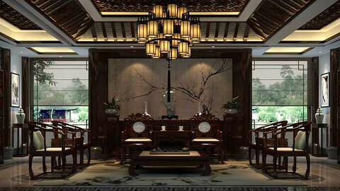 Living Room - Chinese Style-9422