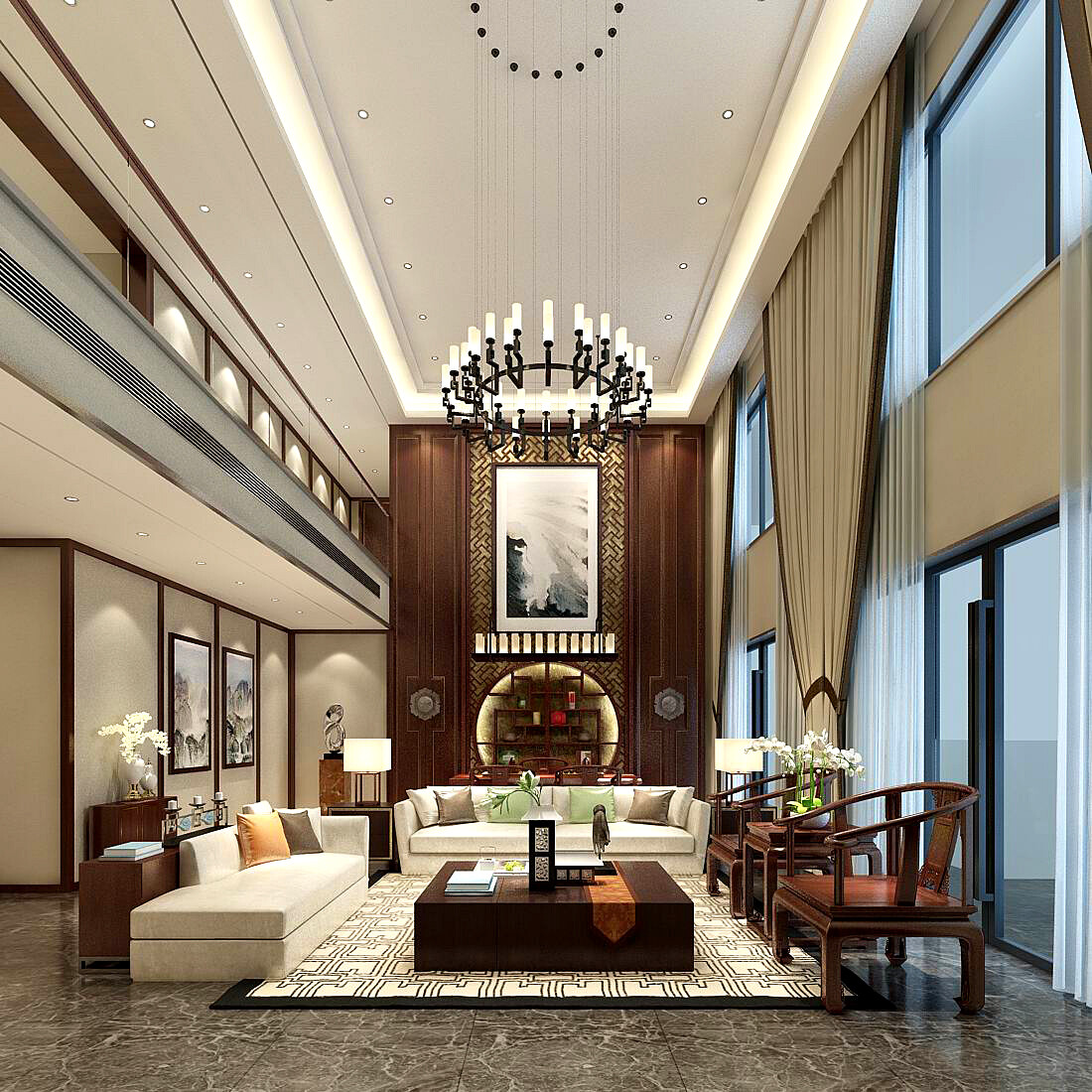 Artstation - Living Room - Chinese Style - 9469 