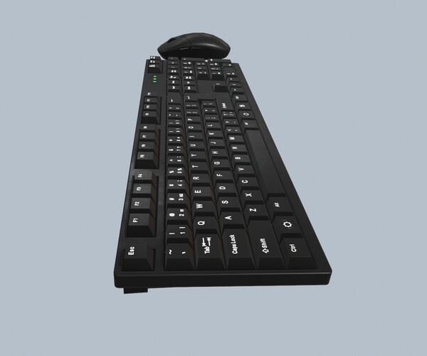 ArtStation Computer Mouse and Keyboard Game Assets