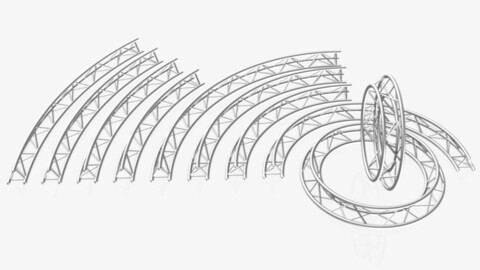 Circle Triangular Truss Modular Collection - 10 PCS Modular