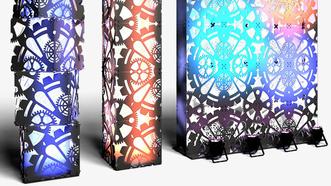 Stage Decor 01 - Modular Wall Column