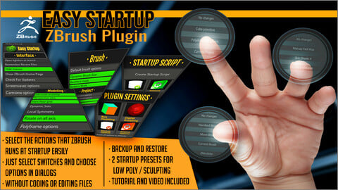 Easy Startup ZBrush Plugin
