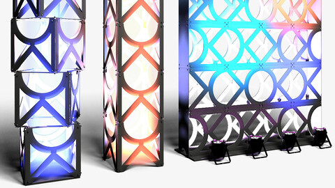 Stage Decor 11 - Modular Wall Column