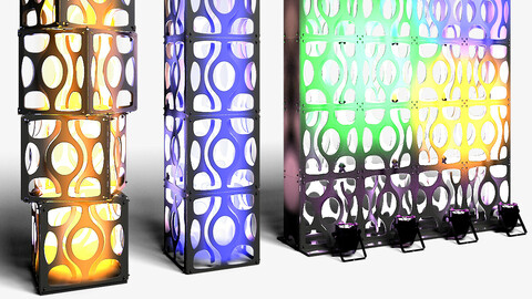 Stage Decor 16 - Modular Wall Column