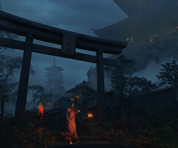 ArtStation - Japanese Temple Pack | Game Assets