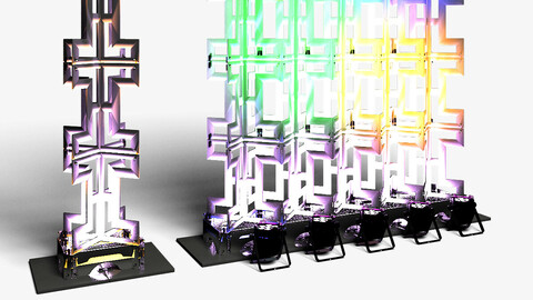 Stage Decor 26 - Modular Wall Column