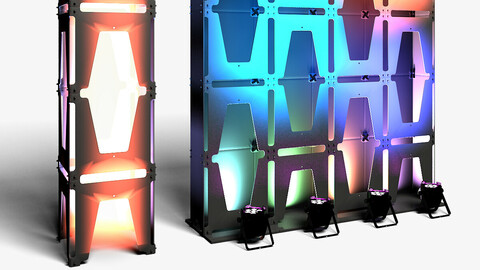 Stage Decor 30 - Modular Wall Column