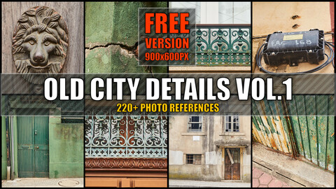 [FREE VERSION] References - Old City Details Vol.1 (Europe, Portugal). Buildings, doors, decorations, ornaments, imperfections etc.
