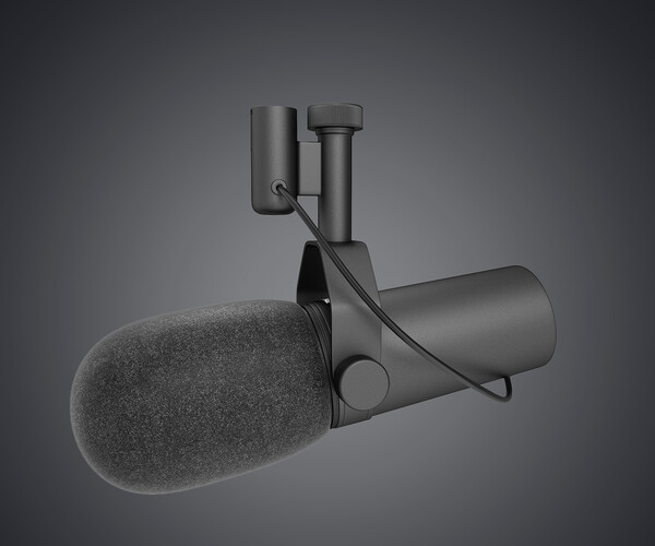 ArtStation - Microphone radio podcast shure sm7b | Game Assets