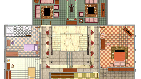 2D Floor Plan Rendering