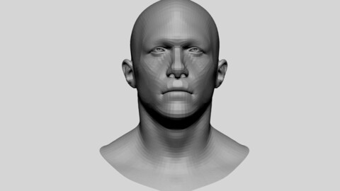 Male Head Basemesh 02