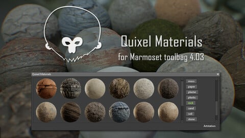 Shiva Tools: Free Quixel Megascan Material Importer for Marmoset toolbag 4