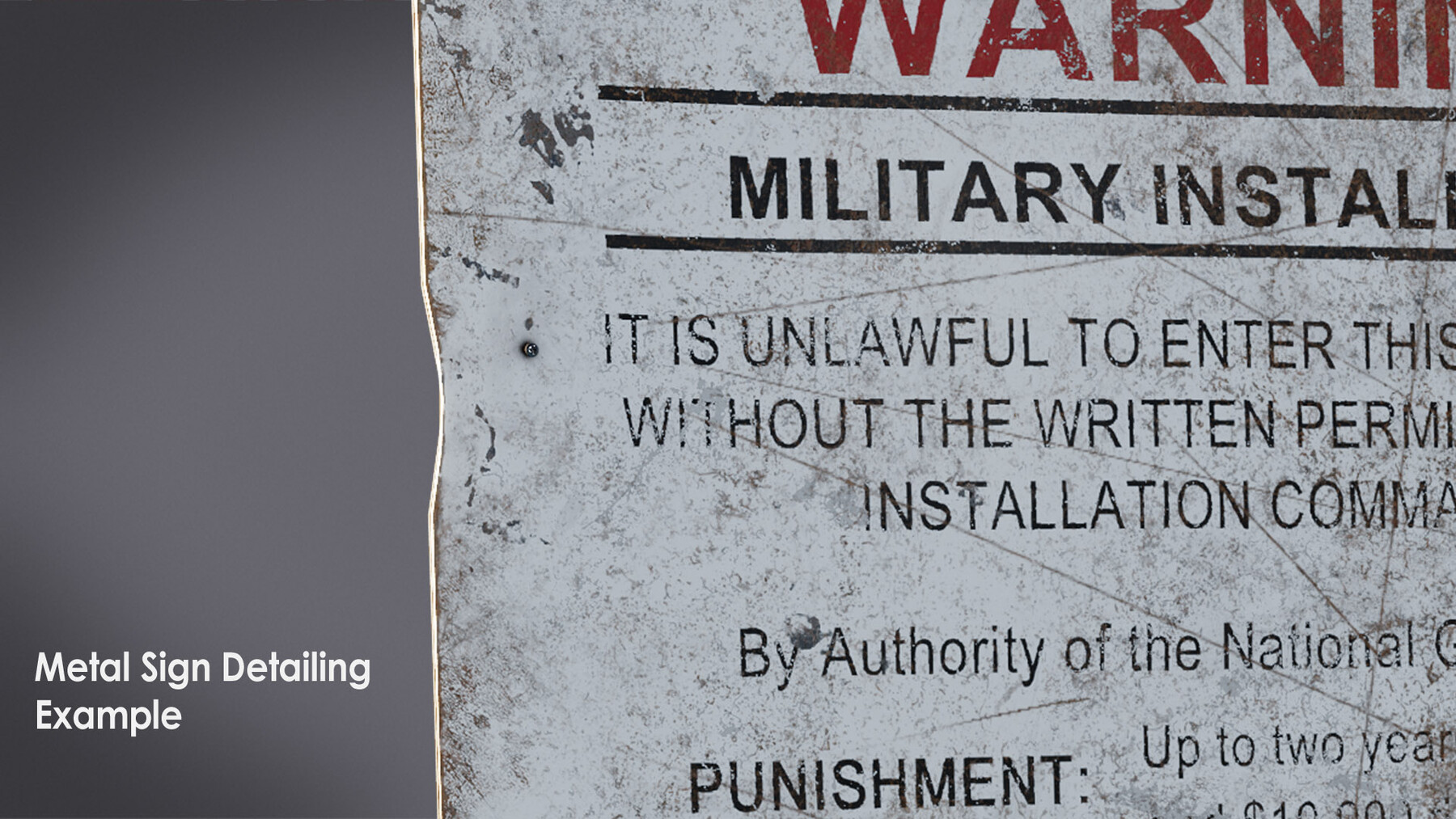 ArtStation Top Secret Military Base / Research Facility Warning Signs