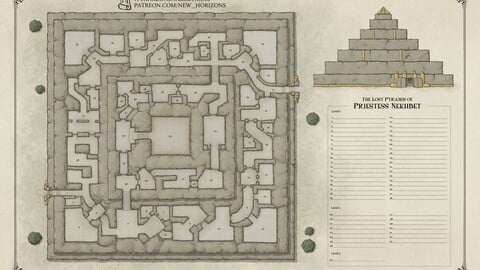 The lost Pyramid of Priestess Nekhbet