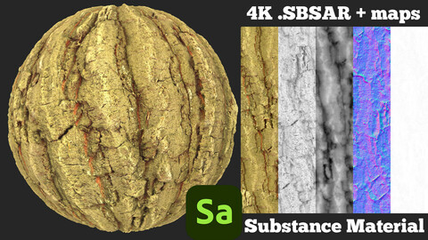 Tree Bark 9 Material Pack