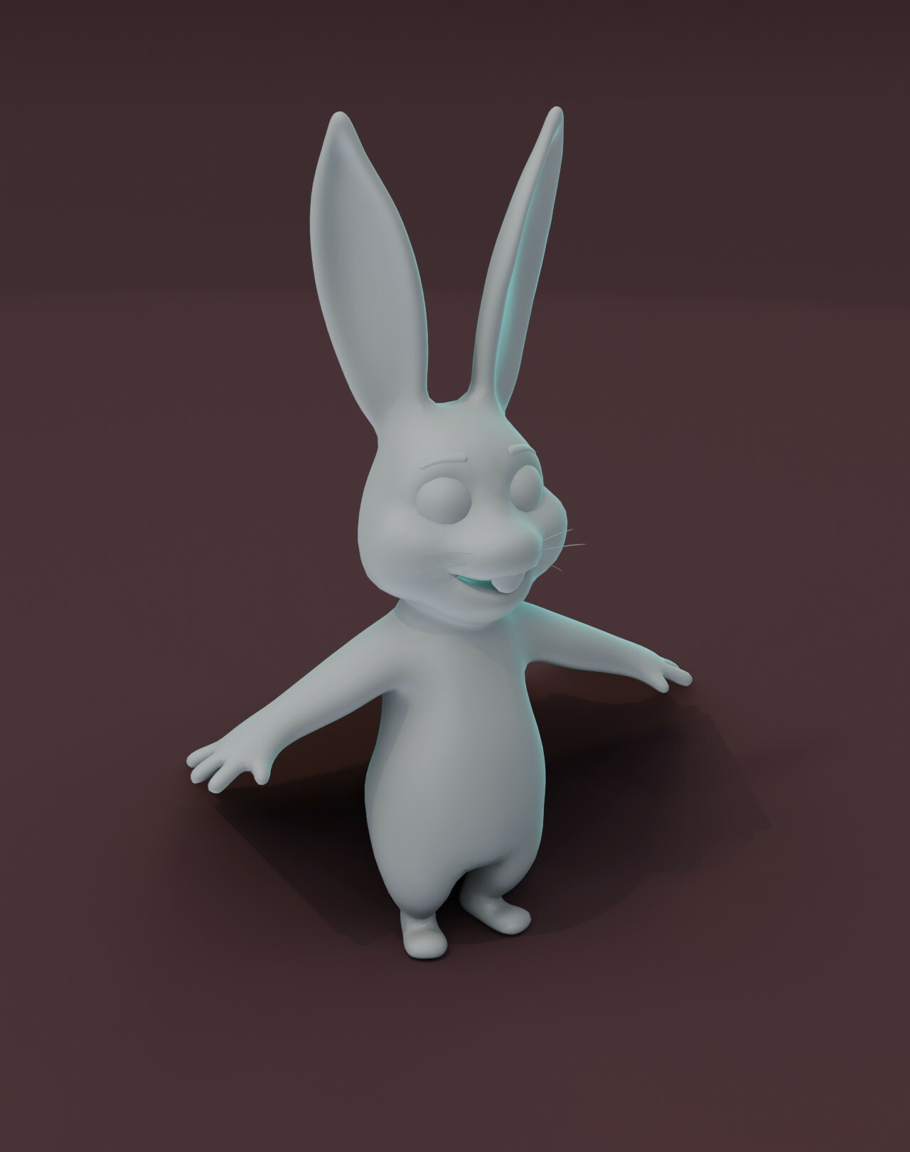 ArtStation - Cartoon Rabbit Rigged Base Mesh 3D Model | Game Assets