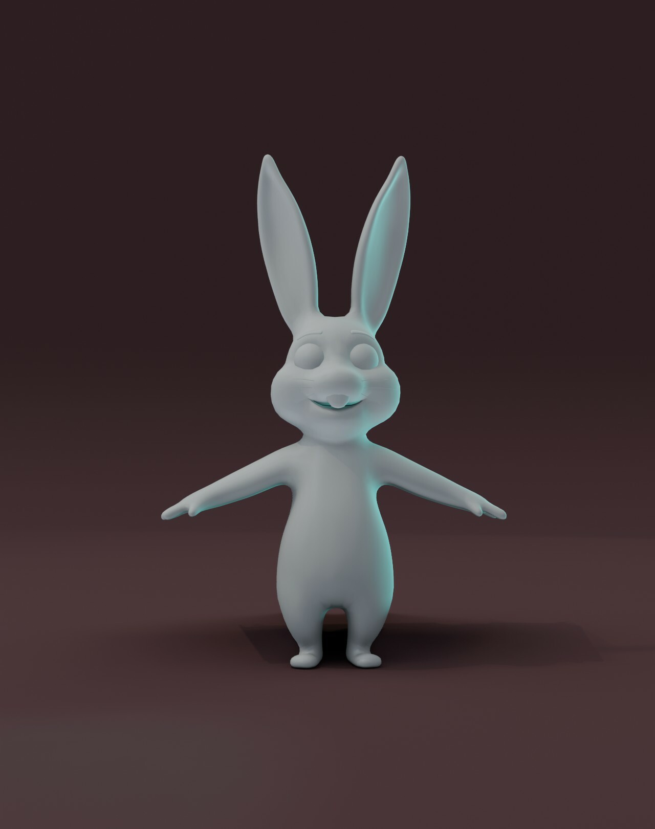 ArtStation - Cartoon Rabbit Rigged Base Mesh 3D Model | Game Assets