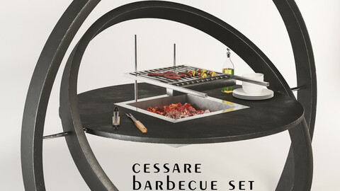 Cesarre KARA Barbecue Grill Set (1 Barbecue)