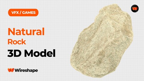 Natural Rock Raw Scanned 3D Model