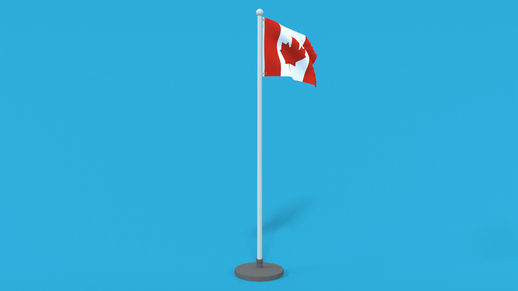ArtStation - Low Poly Seamless Animated Canada Flag | Game Assets