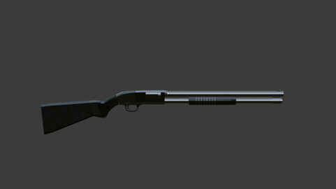 Low Poly Shotgun M590