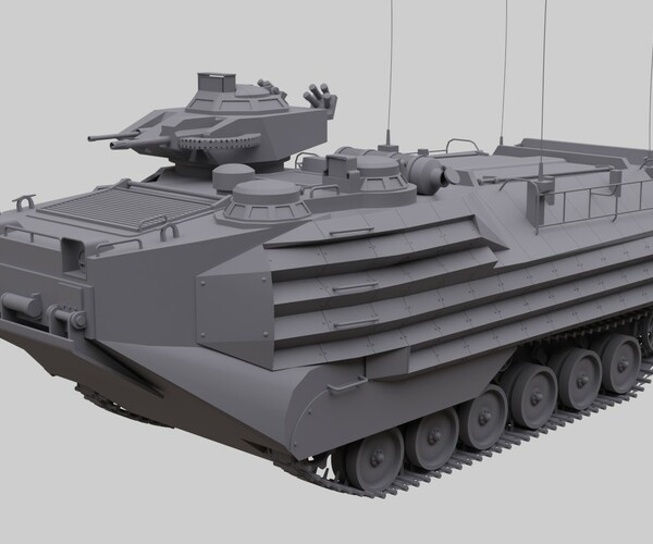 ArtStation - AAVP7A1 US Army Assault Amphibious Vehicle | Game Assets