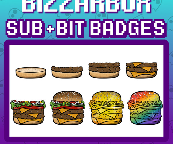 ArtStation - Twitch Sub Badges: Hot Dogs