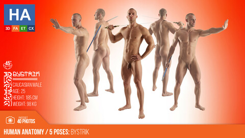 Human Anatomy | Bystrik 5 Various Poses | 40 Photos | #2