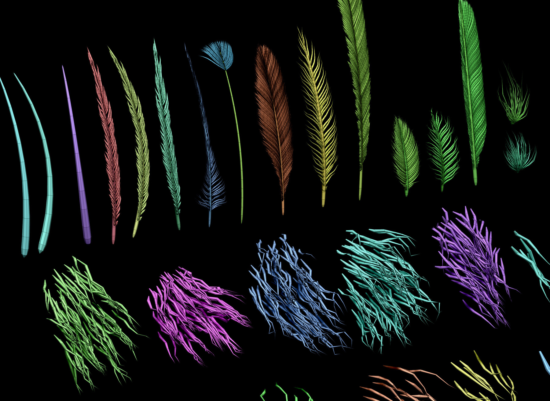 Prehistoric Feathers and Fur IMM Brushes