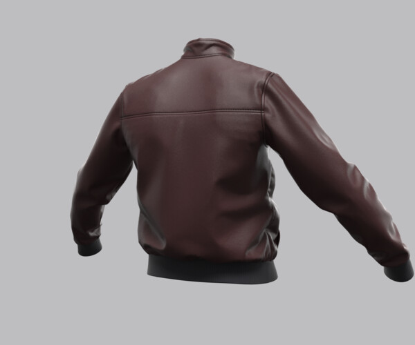 ArtStation - Men's Leather Jacket (Marvelous Designer / Clo 3D project ...