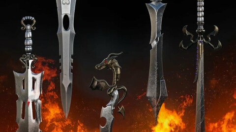 Fantasy Swords Collection Vol1 for Genesis 8