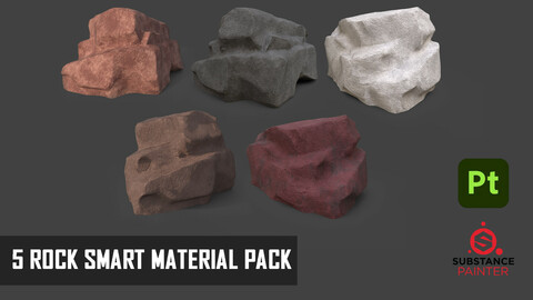 ROCK SMART MATERIAL PACK FOR SUBSTANCE PAINTER