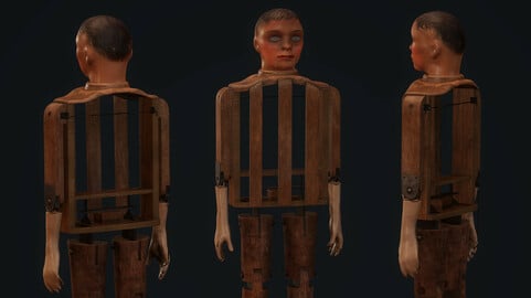 Old Ventriloquist Puppet - PBR Model