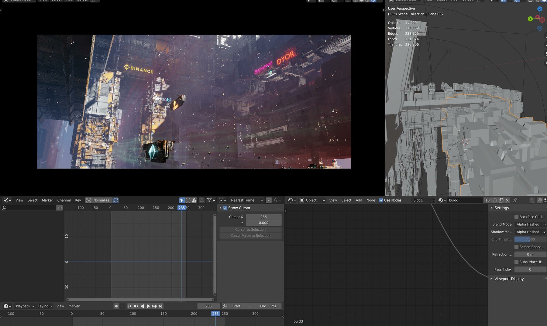 Rui Huang - crypto space blender eevee project file