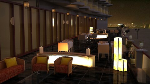 Terrace Restaurant 3D