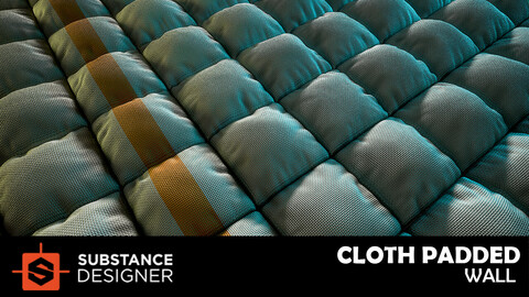 Cloth padded wall - Substance designer