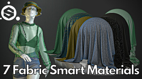 7 Fabric smart material : Second-skin top with a bucket hat