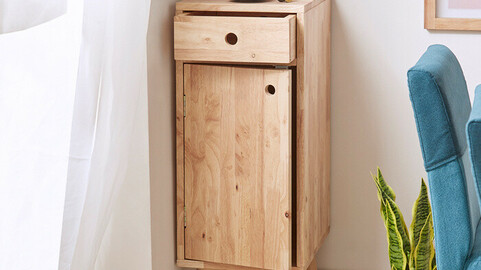Lena Wood Mini Cabinet