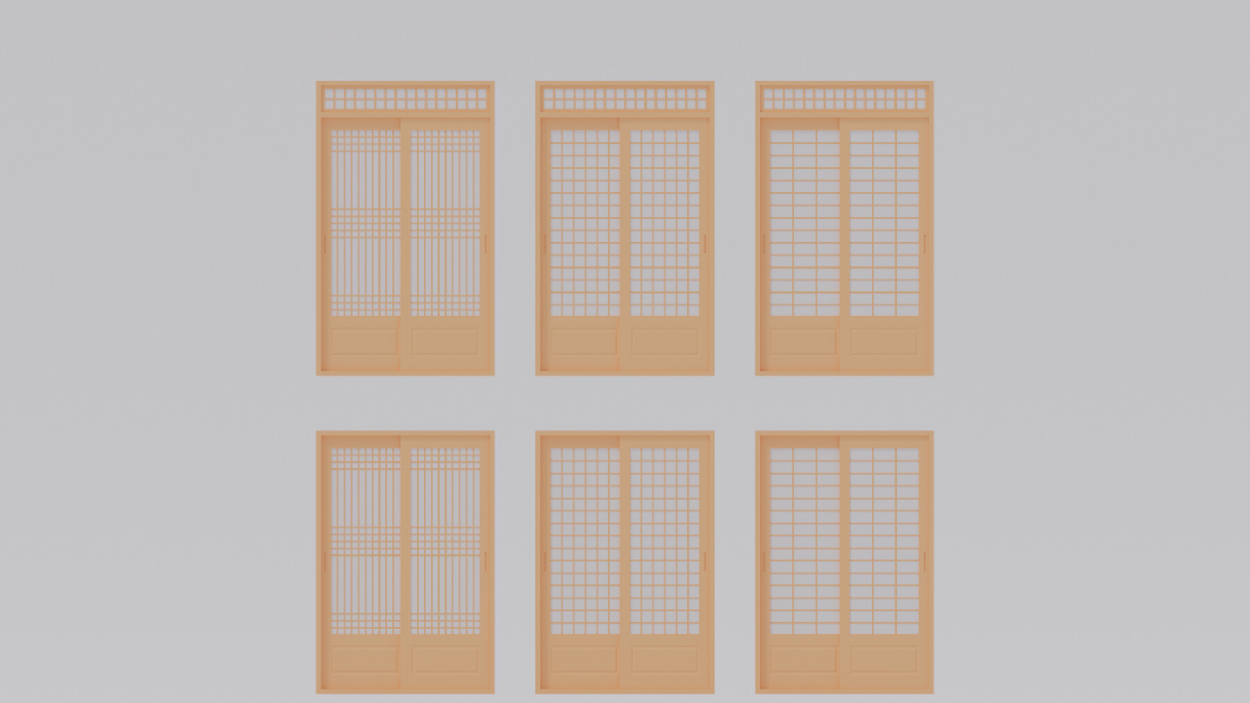ArtStation - Korean Interior Door Collection 3D model | Resources