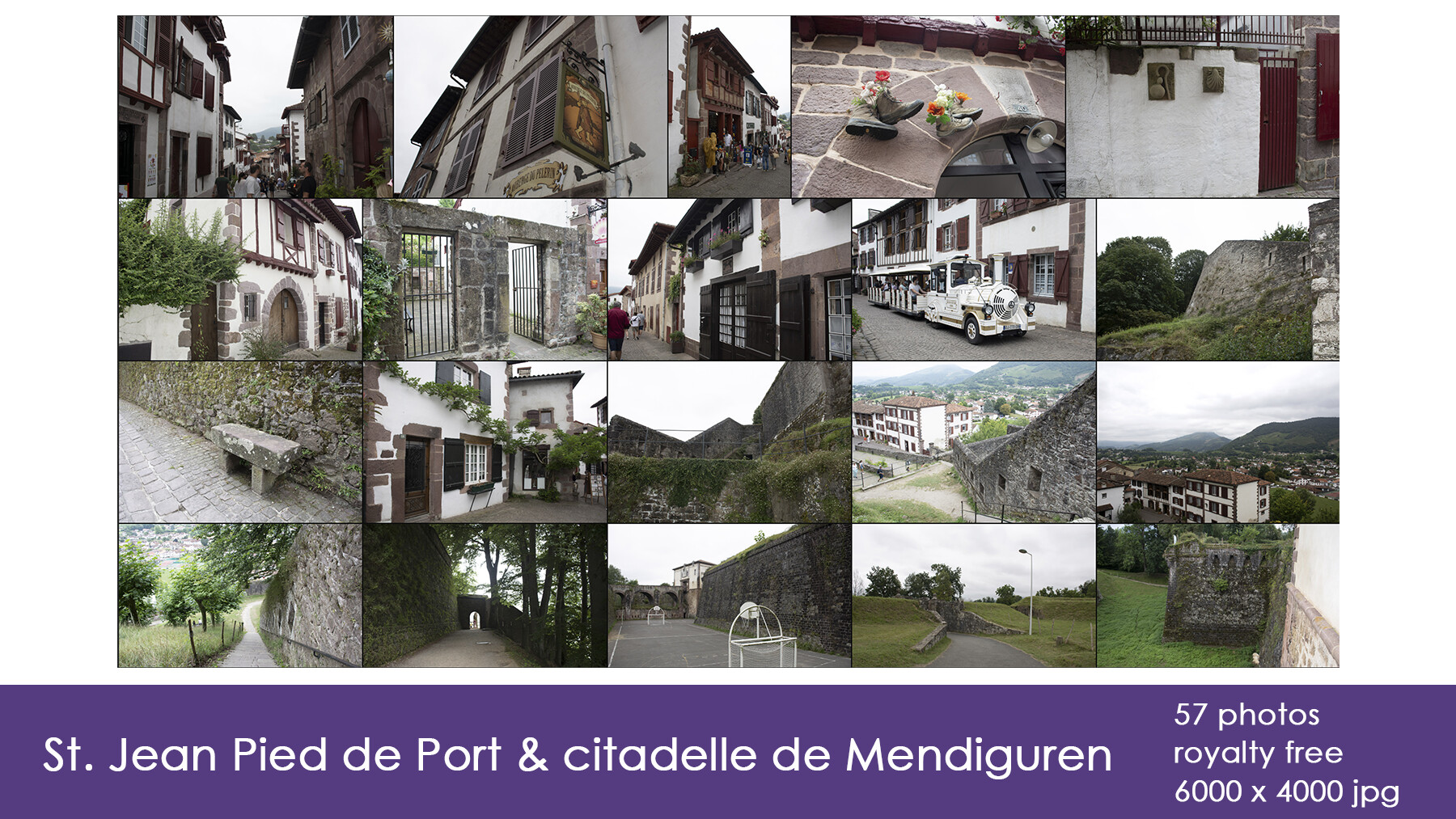 ArtStation - Saint Jean de Pied de Port & citadelle de Mendiguren ...