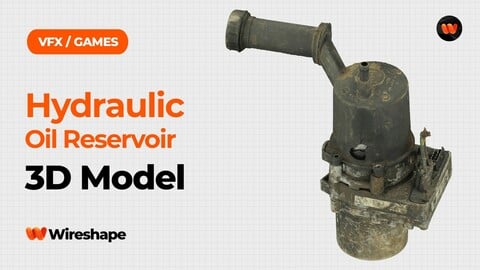 Hydraulic Oil Reservoir Raw Scanned 3D Model